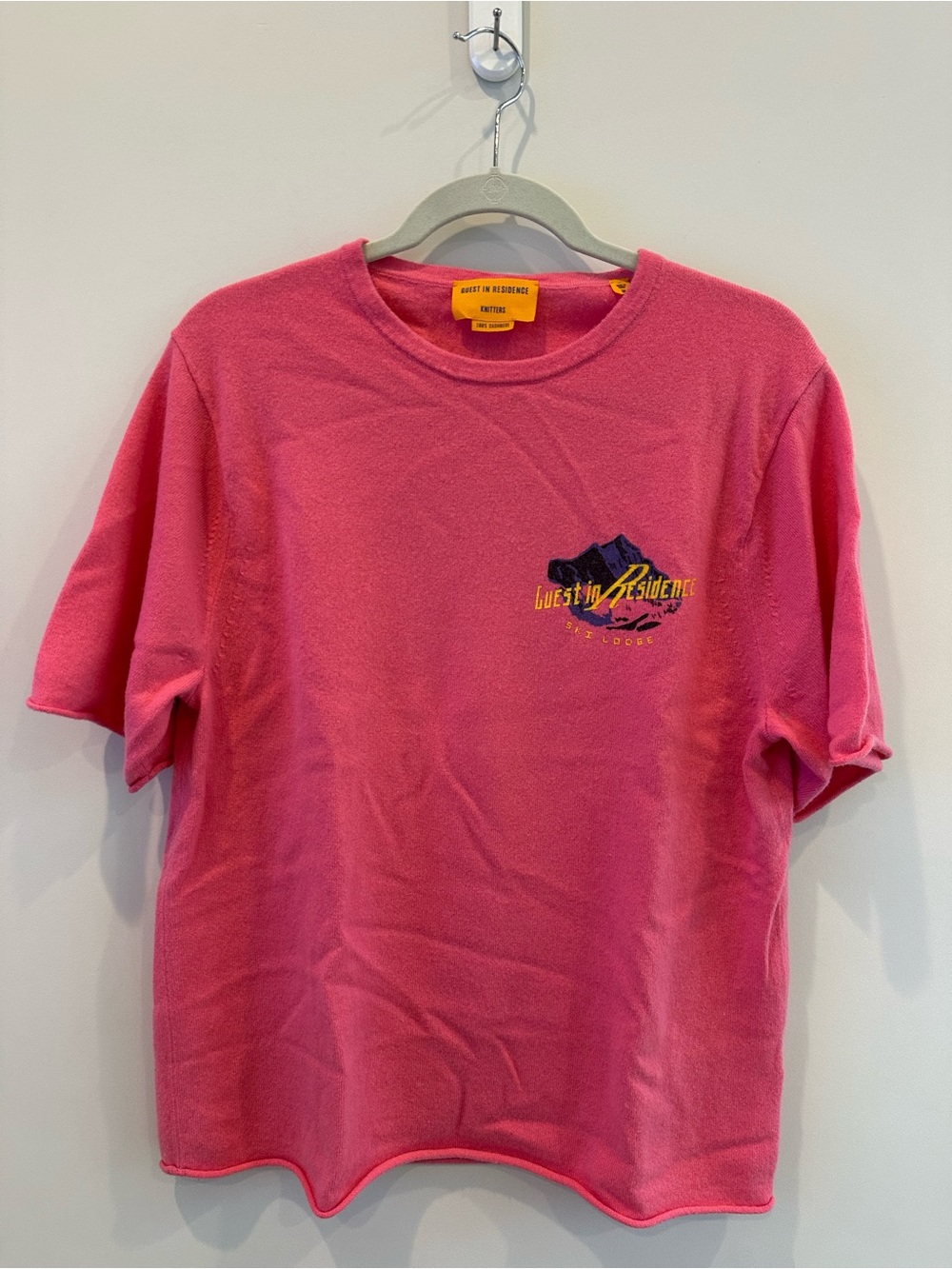Guest in Residence Pink Crewneck Sweater